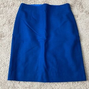J. Crew Pencil Skirt Royal Blue